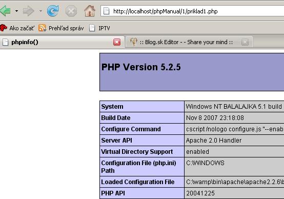 phpinfo()